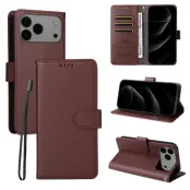 iPhone 17 Pro Max Plånboksfodral RFID Blocking med Handledsrem