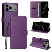 iPhone 17 Pro Max Plånboksfodral RFID Blocking med Handledsrem