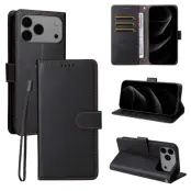 iPhone 17 Pro Max Plånboksfodral RFID Blocking med Handledsrem
