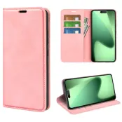 iPhone 17 Pro Max Plånboksfodral Skin Touch - Rosa