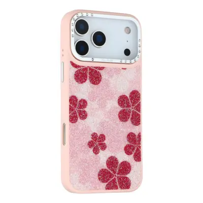 JAUCASE Mobilskal till iPhone 17 Pro Max MagSafe Flower - Rosa