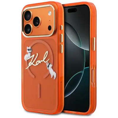Karl Lagerfeld Mobilskal till iPhone 17 Pro Max Magsafe Choupettes Karl Script