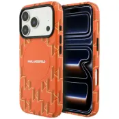 Karl Lagerfeld Mobilskal För iPhone 17 Pro Max Magsafe Monogram logo - Orange