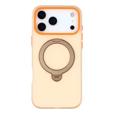 KIGC iPhone 17 Pro Max Mobilskal Rotating Kickstand - Orange