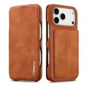 LC.IMEEKE iPhone 17 Pro Max Mobilfodral Korthållare Stativ - Brun