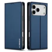 LC.IMEEKE iPhone 17 Pro Max Plånboksfodral PU Läder - Blå