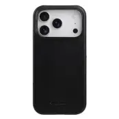 MELKCO Mobilskal till iPhone 17 Pro Max i äkta läder och PC - Svart