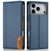N.BEKUS iPhone 17 Pro Max Plånboksfodral RFID Blocking P3 - Blå