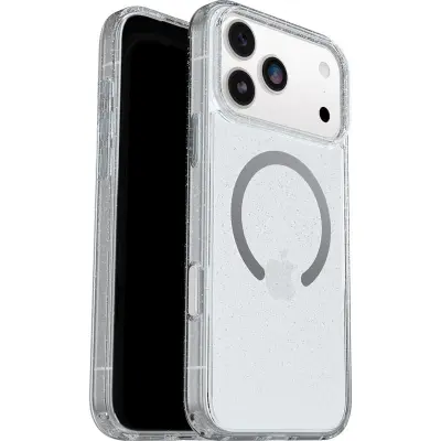OtterBox Symmetry Clear MagSafe (iPhone 17 Pro Max) - Transparent glitter