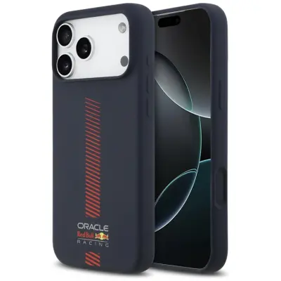 Red Bull Mobilskal till iPhone 17 Pro Max Magsafe Silikon Powerbar - Marinblå