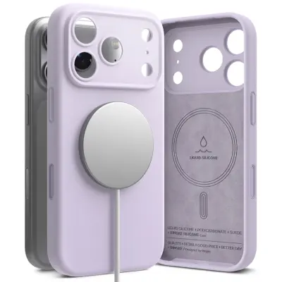 Ringke iPhone 17 Pro Max Mobilskal Magsafe Magnetic Silikon - Ljuslila