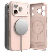 Ringke iPhone 17 Pro Max Mobilskal Magsafe Magnetic Silikon - Rosa