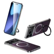 SULADA iPhone 17 Pro Max Mobilskal MagSafe Kickstand - Lila