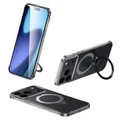 SULADA iPhone 17 Pro Max Mobilskal MagSafe Kickstand - Svart