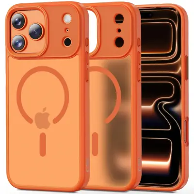 Tech-Protect Mobilskal till iPhone 17 Pro Max Magsafe Matte - Cosmic Orange