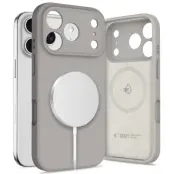 Tech-Protect iPhone 17 Pro Max Mobilskal Magsafe Silikon - Stone Grå