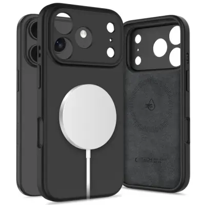 Tech-Protect iPhone 17 Pro Max Mobilskal Magsafe Silikon - Svart