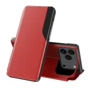 Amorus iPhone 17 Pro Mobilskal Folio Flip Stativ - Röd