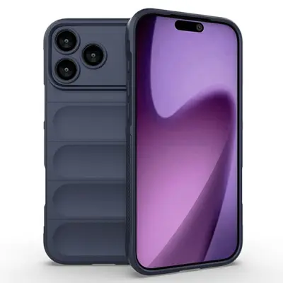 AMORUS iPhone 17 Pro Mobilskal Shockproof TPU Rugged - Mörkblå