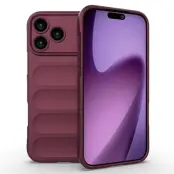 AMORUS iPhone 17 Pro Mobilskal Shockproof TPU Rugged - Vinröd
