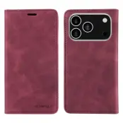 Betopnice iPhone 17 Pro Plånboksfodral Magnetic RFID Blocking - Röd