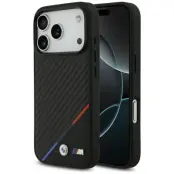 BMW Mobilskal till iPhone 17 Pro MagSafe M Carbon Tricolor Line - Svart