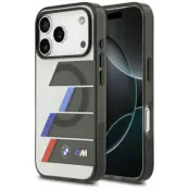 BMW Mobilskal till iPhone 17 Pro MagSafe Metal Tricolor Lines - Anthracite