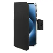 Celly iPhone 17 Pro Plånboksfodral Wally Läder - Svart
