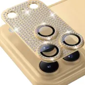 Enkay Rhinestone Camera Glass (iPhone 17 Pro) - Guld