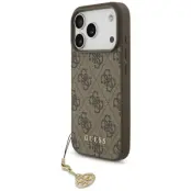 Guess iPhone 17 Pro Mobilskal MagSafe 4G Charms Collection - Brun