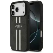 Guess iPhone 17 Pro Mobilskal MagSafe 4G Printed Stripes - Svart