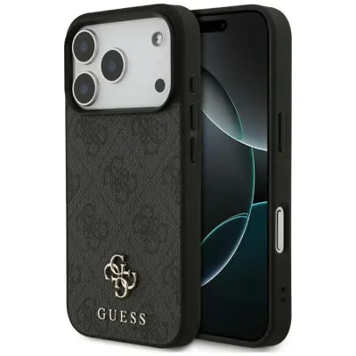 Guess Mobilskal till iPhone 17 Pro MagSafe 4G Small Classic Logo - Svart