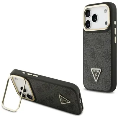 Guess Mobilskal till iPhone 17 Pro MagSafe Triangle Logo&Stand (Svart)