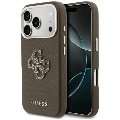 Guess Mobilskal iPhone 17 Pro FW Resin Logo - Brun