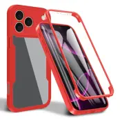 iPhone 17 Pro Mobilskal Acrylic + TPU - Röd