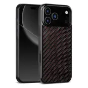 iPhone 17 Pro Mobilskal Aramid Fiber Shockproof - Röd