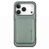 iPhone 17 Pro Mobilskal Detachable Korthållare - Grön
