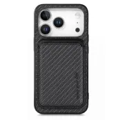 iPhone 17 Pro Mobilskal Detachable Korthållare - Svart