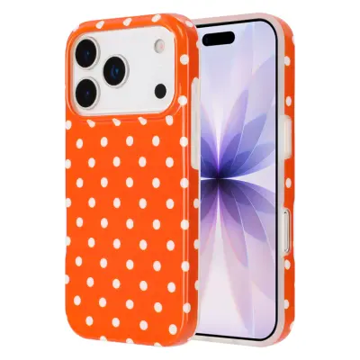 Mobilskal till iPhone 17 Pro Dot Design Imd Tpu (Orange)