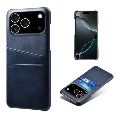 Mobilskal till iPhone 17 Pro Korthållare Dual - Blå