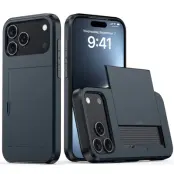 iPhone 17 Pro Mobilskal korthållare - Marinblå