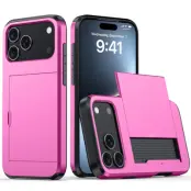 iPhone 17 Pro Mobilskal korthållare - Rosa
