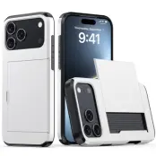 iPhone 17 Pro Mobilskal korthållare - Vit