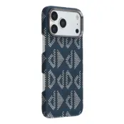 iPhone 17 Pro Mobilskal MagSafe Aramid Fiber Geometric - Blå