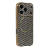 iPhone 17 Pro Mobilskal MagSafe Carbon Fiber Electroplated