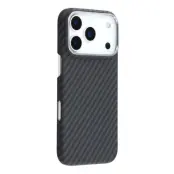 iPhone 17 Pro Mobilskal MagSafe Carbon Fiber - Svart/Grå