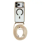 iPhone 17 Pro Mobilskal MagSafe Electroplating Edge TPU - Guld