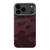 iPhone 17 Pro Mobilskal MagSafe Kevlar - Camouflage Röd