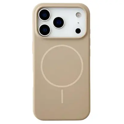 Mobilskal till iPhone 17 Pro MagSafe Silikon Anti Drop - Desert Guld