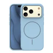 iPhone 17 Pro Mobilskal MagSafe Silikon Thin (Ljusblå)